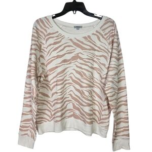 Rails Blush Tiger stripes french terry pullover